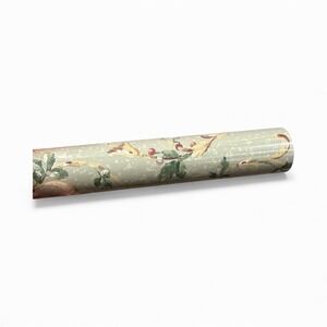 VTG Village Wallpaper Double Roll Bird Floral Pattern Sage Green Prepasted